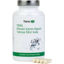 Tiens Kitosan Kapsül 100 Adet Kırmızı Deniz Yengeçlerinden Elde Edilen Bioaktif Takviye Edici Gıda