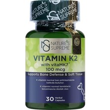 Nature's Supreme Vitamin K2 100 mg 30 Kapsül