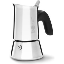 Bialetti Moka Pot 2 Fincan Paslanmaz Çelik Espresso Cezvesi Şık ve Dayanıklı Tasarım