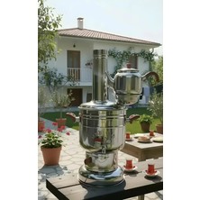 Vezir-Iş 4 Litre Kömürlü Semaver Kırmızı Kulp