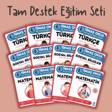 Timaş Yayınları 4. Sınıf Türkçe - Matematik - Sosyal Bilgiler Tam Destek Eğitim Seti - +10 Yaş