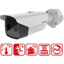 Hikvision Hıkvısıon (DS-2TD2617-3/QA) Termal Ip Bullet Kamera Alev Algılama Kamerası