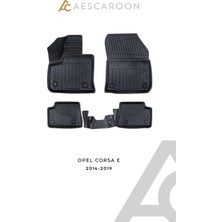 Aescaroon Opel Corsa E 2014-2019 Arası 3D Havuzlu Paspas