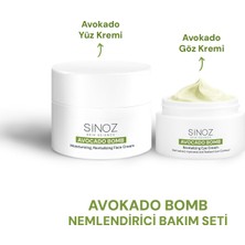 Sinoz Avokado Bomb Yoğun Nemlendirici Yüz Kremi & Göz Kremi 2'li Bakım Seti