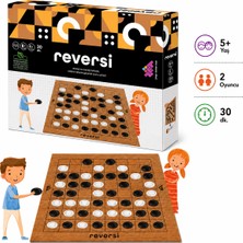 Zet Zeka Reversi Ahşap Zeka ve Akıl Oyunu 5+ Yaş 2 Oyuncu