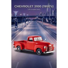 Farbu Oyuncak Maisto Lisanslı 1950 Chevrolet 3100 Pickup Kapıları Açılan - 1:25 Ölçekli Metal Model Araba