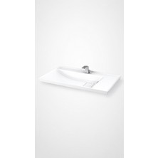 Lapino  Quattro Etejerli Lavabo 80 cm Beyaz (8080)
