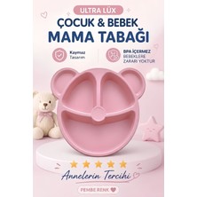 Morport Lüx Mama Tabağı Çocuk ve Bebek [ Pembe ]