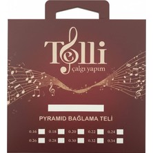 Telli Çalgı Yapım Piramit Bağlama Teli Kısa Sap