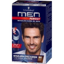 Schwarzkopf Men Perfect 80 Siyah Kahve Saç Boyası Kolay Uygulama ile 5 Dakikada Etkili