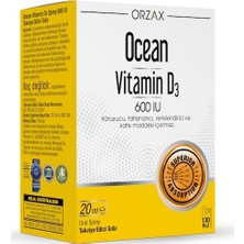Orzax Ocean Vitamin D3 600 Iu 20 ml