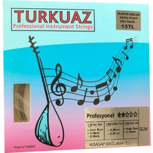 Turkuaz Kısa Sap Bağlama Teli CG218 0.18 Mm Çelik + İpek Bamlı Profesyonel Müzik Aksesuarı