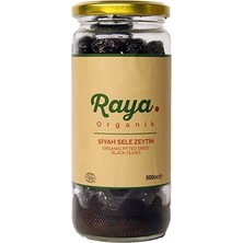 Raya Organik Sele Zeytin Eski Usul Kuru Sele 310 gr Siyah Zeytin – 500 CC