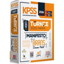 İnformal Yayınları 2026 Kpss Türkçe 3 Adım Manifesto 10 Lu Branş Deneme Paketi Informal Yayınları