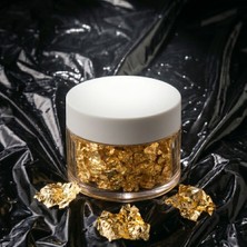 ElHobi Mum ve Epoksi Uyumlu Dekoratif GOLD Renk Parça Yaprak Varak (13-14 Yaprak)