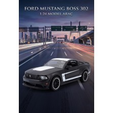 Farbu Oyuncak Maisto Lisanslı Die Cast Metal Ford Mustang Boss 302 1:24 Kaputu ve Kapıları Açılan Model Araba
