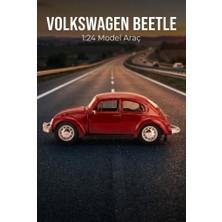 Farbu Oyuncak Maisto Lisanslı Volkswagen Beetle Model Araba 1:24 Die Cast Metal Kapıları Açılan Model Araba