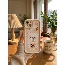 MMP Shop Iphone 13 / 14 Uyumlu Sevimli Desenli Kamera Korumalı Premium Telefon Kılıfı