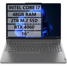 Lenovo Thinkbook 16P 21N50018TR İ7-14650HX - 48GB Ram - 2tb M.2 SSD -RTX4060 8gb - W11P - 16" Taşınabilir Bilgisayar