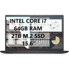 Dell Nb Vostro 3530 N1601PVNB3530U İ7-1355U - 64GB Ram - 2tb M.2 SSD - W11P - 15.6" Taşınabilir Bilgisayar