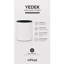 Kühler Clearaura KH-V7777 H13 Hepa Yedek Filtre | Orijinal Hava Temizleyici Filtresi Beyaz