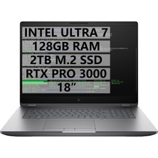 Hp Mws C65G8ES Zbook FURY18 G1i U7-255HX - 128GB Ram - 2tb M.2 SSD - Rtx Pro 3000 12GB - W11P - 18" Taşınabilir Bilgisayar