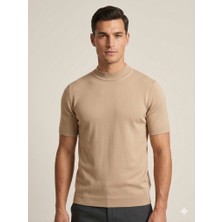 Centilmen Mcr Erkek Bisiklet Yaka Kendinden Dokulu Triko T-Shirt 11530