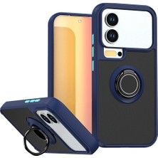 Gpack Xiaomi 17 Pro Max Kılıf Montreal Yüzüklü Standlı Arkası Buğulu Araç Tutucu Özellikli