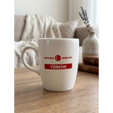 Palto Tasarım Yurtta Sulh Cihanda Sulh Krem Oval Kupa - Hediyelik Kupa Fincan Mug