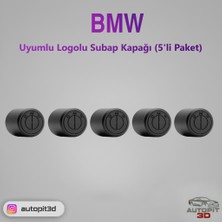 AutoPit 3D Bmw Logolu Subap Kapağı (5'li Paket)