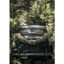 Lora Wedding Gelin Arabası Cam Yazısı İsme Özel 38cm Beyaz | “We are Getting Married” ve İsimleriniz Yazılı Düğün, Nikah, Nişan İçin Araba Cam Yazısı Sticker, Folyo, Vinil
