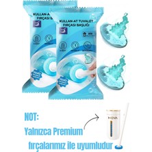 Mr. Güzellik 16 Adet (2 Paket) (Okyanus) Premium Deterjanlı Tek Kullanımlık Tuvalet Temizleme Süngeri | Duvara Mo