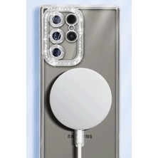 Bezos Galaxy S25 Ultra Kılıf Joke Simli Magneticsafe Kılıf - Siyah
