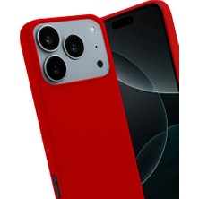 Bezos iPhone 17 Pro First Silikon - Kırmızı