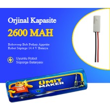 Ümit Maker Bobsweep Bob Pethair Appetite Robot Süpürge 2600 Mah Batarya