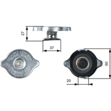 Gates Mixdepo Radyator Yedek Su Depo Kapagi Mercedes W124 W201 W202 W210 W126 W140 W461 W463 W638