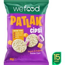 Wefood Peynir & Soğanlı Patlak Cipsi 60 G 15'li