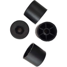 Zeygen Plastik Yuvarlak Baza Stoper 32 mm Çap 28 mm Boy 4 Adet Vidasız Yatak Tutucu