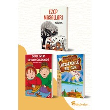 Bilge Kuş Yayınları Ezop Masalları - Gulliver Devler Ülkesinde/jonathan Swift - Hezarfen’le Bir Gün/mustafa Orakçı