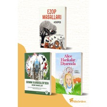 Bilge Kuş Yayınları Ezop Masalları - Grimm Kardeşler’den Seçme Masallar/grimm Kardeşler - Alice Harikalar Diyarında/lewis Carrol