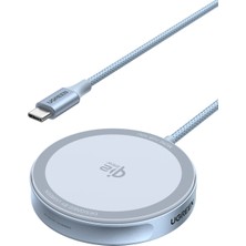 Ugreen Magflow 25W Manyetik Kablosuz Şarj Pedi, Magsafe Uyumlu, Qi2 Hızlı Şarj, 55959