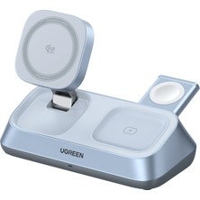 Ugreen Magflow 2-In-1 Qi2 25W Magsafe Manyetik Kablosuz Şarj Cihazı, 55963