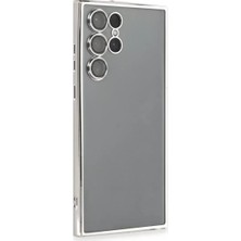 Prativas Galaxy S22 Kılıf Lensli Silikon - Gümüş