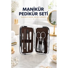 Marsilyan Tırnak Temizliği, Tırnak Batığı ve Düzenli Bakım Için 7 Parça Çelik Set