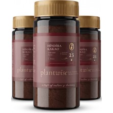 Plantwise 3\'lü Kakaolu Hindiba | %80 Hindiba %20 Kakao | 100G Cam Kavanoz