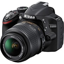 Nikon D3200 18-55mm KİT Fotoğraf Makinesi 6000 x 4000 Çözünürlük ve 18-55 mm Lens ile Üstün Performans