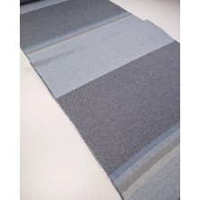 Kumaş Parça Gri Mavi Panolu Jakarlı Interlok Kumaş Esnek Yumuşacık Hırkalık & Kazaklık 150X110CM (Her Pano)