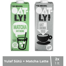Oatly Barista Yulaflı Içecek 1 Lt + Matcha Yulaflı Içecek 1 Lt