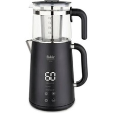 Fakir Demia 1.2 L Kapasiteli Beyaz Çay Makinesi Paslanmaz Çelik ve Cam Malzemeden