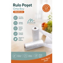 Merpak Ambalaj Rulo Poşet Orta Boy Hışır Atlet Poşet Market Manav Poşeti Çöp Poşeti